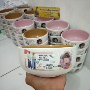 Souvenir Mangkok Dua Warna