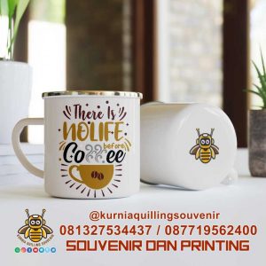 Souvenir Gelas Enamel Premium
