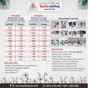 Harga Undangan Custom